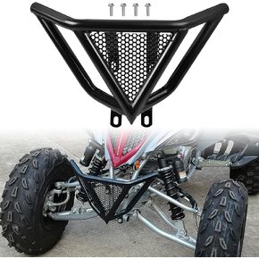Front Bumper for Yamaha Raptor 700 700R 2006-2022, Black Iron Front Profile Bumper Guard Protector Assembly Kit for Yamaha Raptor YFM 700 / 700R 2006-2022 Accessories