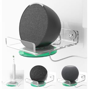 Made for Small Speaker Shelf Wall Mount,Built-in Cable Management, for Echo Pop (2023 Release)，Echo dot 3rd,Echo dot 4th,Echo dot 5th,for Apple HomePod Mini,and Other Brands of Small Speakers (Small)
