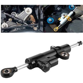 Acouto Motorcycle Steering Stabilizer, T6061‑T6 Aluminum Universal Motorcycle Steering Damper Stabilizer Adjustable Motorbike Damping System