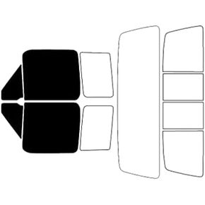 Rvinyl Window Tint Kit Compatible with Ford F-250 1992-1996 (2 Door) - Back Precut Kit - 20%