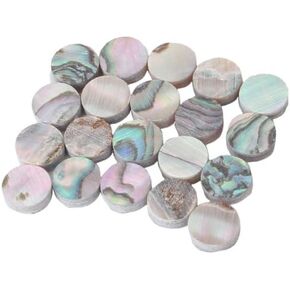 Green Paua Abalone Inlay Dots 6mm Guitar Ukulele Banjo Maker (Pack of 20)