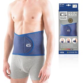 Neo-G Waist/Back Brace - Support For Muscle Spasm, Strains, Arthritis, Injury Recovery, Rehabilitation - Power Straps For Adjustable Compression - Class 1 Medical Device - One Size - Blue