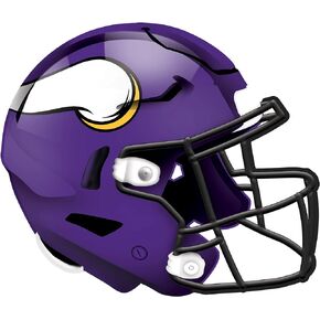 Fan Creations NFL Minnesota Vikings Unisex Minnesota Vikings Authentic Helmet, Team Color, Wall Hanging, 12 inch