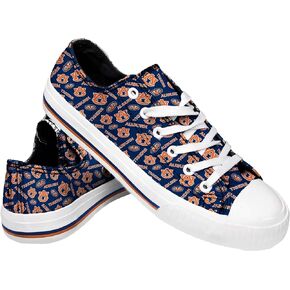 FOCO Auburn Tigers NCAA Womens Low Top Repeat Print Canvas Shoes - 10 in Kuwait