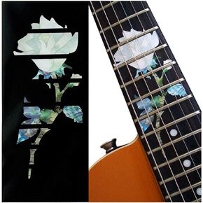 Jockomo Single Rose Guitar Inlay Sticker