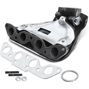 A-Premium Engine Exhaust Manifold W/Gasket & Heat Shield - 4Cyl 1.6L 1.8L - Compatible with Chevy, Geo & Toyota - Corolla 1988-1997, Prizm 1989-1997, Nova 1988, Celica, Replace# 1714116220, 94856515