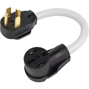 1.5FT 10-AWG مهايئ شحن Nema 14-30P إلى 14-50R EV شديد التحمل، مجفف 30 أمبير إلى 50 أمبير EV، محول شاحن EV، مجفف إلى شاحن EV 50 أمبير. استبدال محول مجفف إلى تسلا in Kuwait