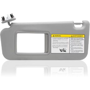 NHILES Left Driver Side Sun Visor Replacement Compatible with Toyota RAV4 2006 2007 2008 2009 2010 2011 2012 2013 with Light Replace# 74320-42501-A1 Beige