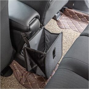 Fekey&JF Oxford Car Trash Can, Hanging Waterproof Auto Garbage Bin, Leak Proof Collapsible Car Organizer, 7 Liters Portable Dustbin Large Capacity Storage Trash Bin for Vehicle, SUV (X-Large)