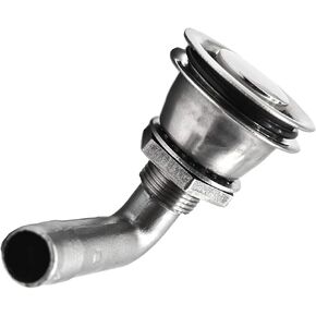 MARINE CITY 304 Grade Stainless Steel 90-Degree Fuel Tank Vent Round Head for 5/8 Inches Hose