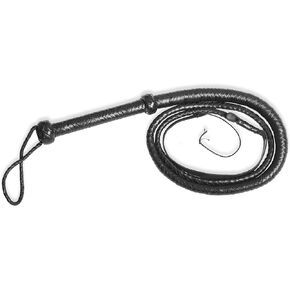 Indiana Jones Whip 3ft to 12ft Long 12 Plaits Real Cowhide Leather Whip Equestrian Heavy Duty Bull Whip with Extra Crackers