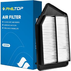 PHILTOP Engine Air Filter, EAF009 Replacement for Accord L4 Gas (2013-2017), TLX L4 (2015-2020), Compatible with CA11476 Air Filter, Protect Engine & Improves Acceleration