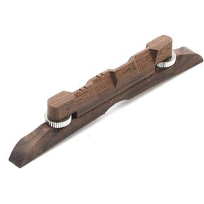 4.53-Inches Adjustable Compensated Mandolin Strings Bridge Ebony for Archtop Mandolins