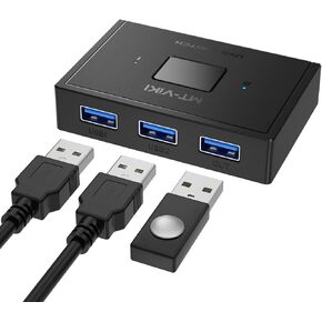MT-VIKI 1 في 2 خارج USB 3.0 التبديل 2 في 1 خارج ثنائي الاتجاه USB محدد الجلاد 5Gbps لأجهزة الكمبيوتر لوحة مفاتيح وماوس الطابعة الماسح الضوئي in Kuwait