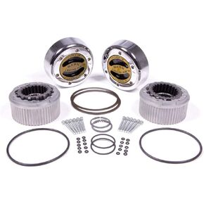 WARN 62672 Premium Manual Locking Hub with Zinc Aluminum Alloy Dial, Dual Seals and 35 Splines, Chrome, 1 Pair
