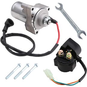 3 Bolt Starter Motor Starter Solenoid Relay fit for 50cc 70 cc 90cc 100cc 110cc 125cc 4 Stroke Quad Wheelers ATVs Taotao SSR Roketa Go Karts Pit Bike Jonway SunL Dune Buggy Coolster
