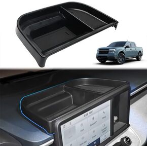 Center Console Dash Tray Dashboard Storage Box Organizer Fit for Ford Maverick 2022 2023 2024 (with Anti Slip Mat)