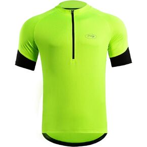 Cycling Jersey Men Short/Long Sleeve MTB Biking Shirts with Pockets- Moisture Wicking,Quick Dry,Reflective Strip