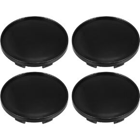 ACROPIX 59mm Out Dia 6 Clips غطاء أغطية محور العجلة المركزي للسيارة باللون الأسود - عبوة من 4 قطع in Kuwait