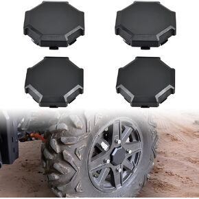 SAUTVS Tire Wheel Hub Caps for Polaris RZR XP, Black Dust Center Hub Cap Covers for Polaris RZR 900 XP 4 1000 Turbo 2014-2019 Accessories (4PCS, Replace #1522216-655)