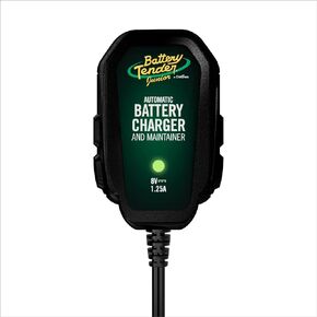 Battery Tender Junior 8V, 1.25 AMP Car Battery Charger and Maintainer: Fully Automatic 8V Automotive Battery Charger for Cars, Motorcycles, ATVs - 022-0197
