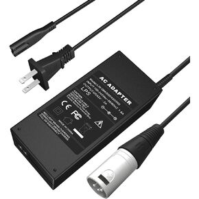 36V Electric Bike Charger 42V2A Out Put Lithium Battery Charger 10 Series Male 3-Pin XLR Socket/Connector