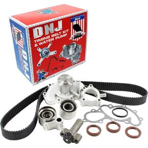 DNJ TBK965WP Timing Belt Kit with Water Pump for 1995-2004 / Toyota / 4Runner, T100, Tacoma, Tundra / 3.4L / DOHC / V6 / 24V / 3378cc / 5VZFE