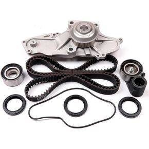 Timing Belt Kit w/Water Pump Fit for Honda for Accord 3L 2003-2007 for Odyssey 3.5L 2005-2009 for Pilot 3.5L 2005-2008 Replace Timing Belt OEM - PCI:TS26329