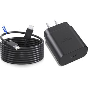 Samsung Super Fast Charger,3 Pack Type C 25W USB C Wall Charger Fast Charging with 10FT Long Type C to C Cable for Samsung Galaxy S24 Ultra/S24/S24+/S23 Ultra/S23+/S23/S22/S22+/S22 Ultra/Z Fold 3