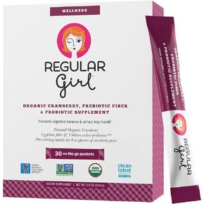 Wellness - Organic Cranberry, Prebiotic Fiber & Probiotic Supplement, 30 Servings