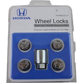 Honda Genuine Accessories 08W42-SCV-101 Alloy Wheel Lock,Chrome