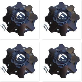 Fuel Offroad 4 Pack 8 Lug M-721BK04 1002-53-B-1 Black Center Cap Cap M-447 ST-MQ804-150