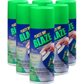 Plasti Dip Performix (11224-6-6PK) Blaze Green Spray - 11 oz. Aerosol, (Pack of 6)