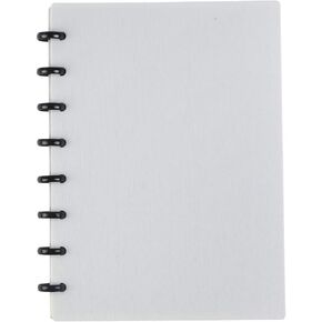 Eagle Discbound Notebook, Customizable Notebook, Junior Size, Poly Cover, 60 Sheets Ruled/Lined Pages (Light Blue)