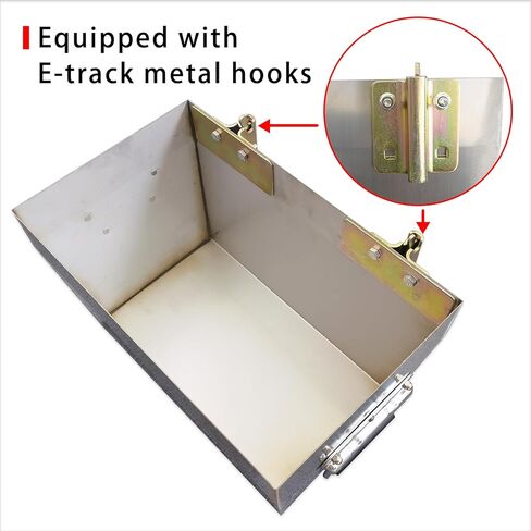 صندوق أدوات من الفولاذ المقاوم للصدأ من Etrack Accessories، ملحقات المسار الإلكتروني لسلة تخزين المسار الإلكتروني للمقطورة المغلقة (عبوة واحدة) in Kuwait