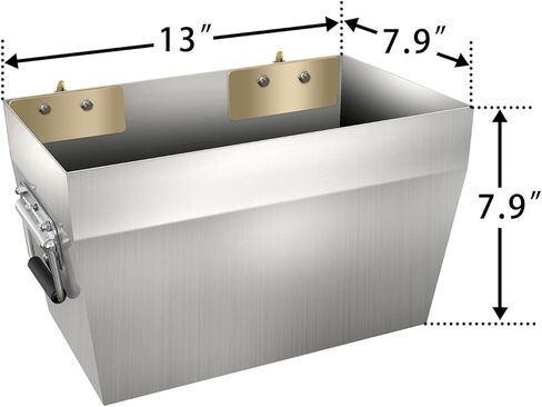 صندوق أدوات من الفولاذ المقاوم للصدأ من Etrack Accessories، ملحقات المسار الإلكتروني لسلة تخزين المسار الإلكتروني للمقطورة المغلقة (عبوة واحدة) in Kuwait