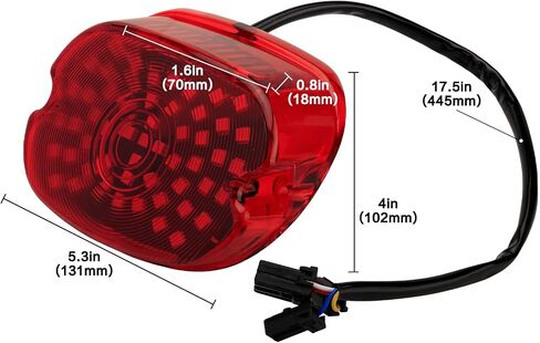 دراجة نارية LED الخلفية الذيل ضوء المدخن بدوره إشارة المصابيح الخلفية الانظار استبدال ل هارلي داينا سبورتستر 883 1200 طريق الملك in Kuwait
