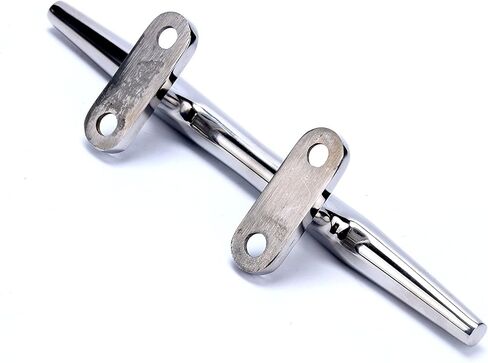 Amarine Made 2 Pack من الفولاذ المقاوم للصدأ بقاعدة مفتوحة - مرابط للقارب - 4 بوصة، مرابط حبل، مرابط حوض القارب - مثالية للبحرية، سطح السفينة، الديكور البحري، سحب الخزانة/خطاف المنشفة/شماعة المعطف-9995S4 in Kuwait