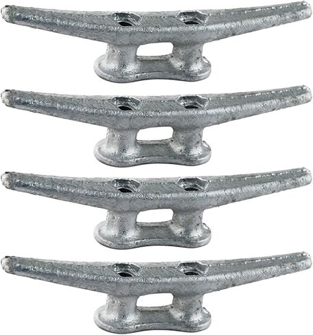 مرابط القارب 4in، 6in، 8in، حبل المربط المجلفن قفص الاتهام من الحديد الزهر للتطبيقات البحرية أو الزخرفية 4PACK in Kuwait