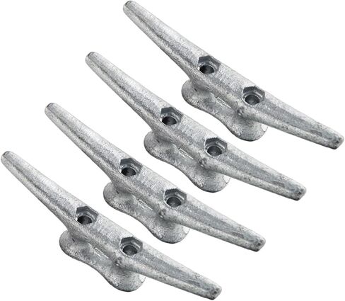 مرابط القارب 4in، 6in، 8in، حبل المربط المجلفن قفص الاتهام من الحديد الزهر للتطبيقات البحرية أو الزخرفية 4PACK in Kuwait