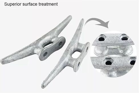 مرابط القارب 4in، 6in، 8in، حبل المربط المجلفن قفص الاتهام من الحديد الزهر للتطبيقات البحرية أو الزخرفية 4PACK in Kuwait