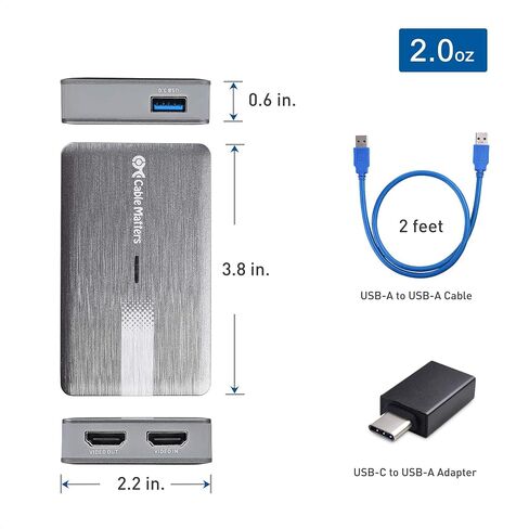 بطاقة التقاط ألعاب فيديو USB ذات زمن انتقال منخفض للغاية تصل إلى 1080P 60FPS لبث الألعاب وتسجيلها in Saudi Arabia