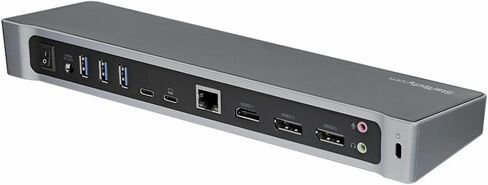 محطة إرساء الكمبيوتر المحمول العالمية StarTech.com، قاعدة توصيل USB-C/USB-A هجينة، Dual 4K DP/HDMI، 60 وات PD، Mac/Windows/Chrome OS، NIC in Kuwait
