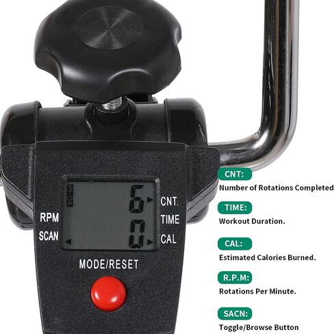 VIVIJASON جهاز تمرين الدواسة - بائع متجول لتمرين ذراع الدراجة والساقين والركبة لكبار السن وكبار السن - معدات لياقة بدنية داخلية قابلة للتعديل للجسم بالكامل - شاشة إلكترونية مدمجة بقاعدة غير قابلة للانزلاق in Kuwait