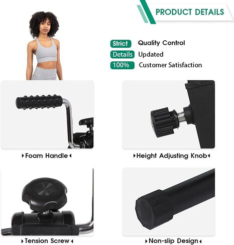 VIVIJASON جهاز تمرين الدواسة - بائع متجول لتمرين ذراع الدراجة والساقين والركبة لكبار السن وكبار السن - معدات لياقة بدنية داخلية قابلة للتعديل للجسم بالكامل - شاشة إلكترونية مدمجة بقاعدة غير قابلة للانزلاق in Kuwait