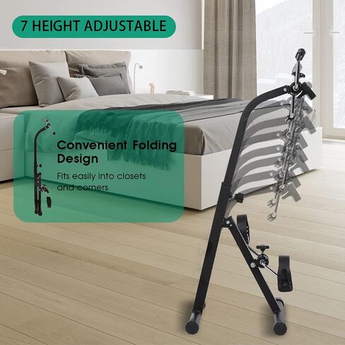 VIVIJASON جهاز تمرين الدواسة - بائع متجول لتمرين ذراع الدراجة والساقين والركبة لكبار السن وكبار السن - معدات لياقة بدنية داخلية قابلة للتعديل للجسم بالكامل - شاشة إلكترونية مدمجة بقاعدة غير قابلة للانزلاق in Kuwait