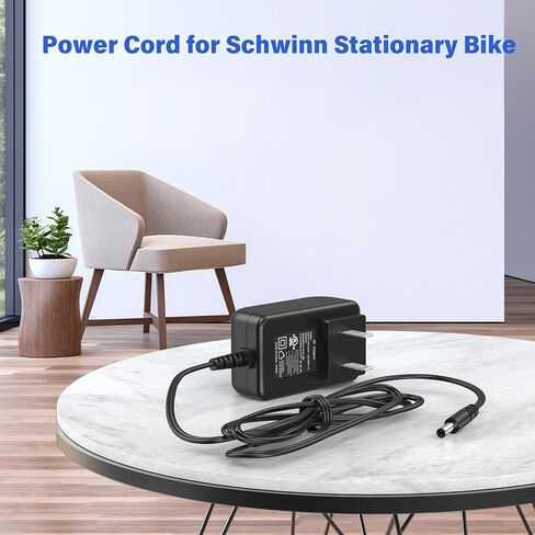 سلك طاقة 9 فولت لشاحن الدراجة المستلقي Schwinn 270 مناسب لدراجة تمرين Schwinn 170 230 101 130 150 202 220 230 240 430 460 A10 A20، محول طاقة تيار متردد 6FT لدراجة Schwinn مع UL، HIENADTOR in Saudi Arabia