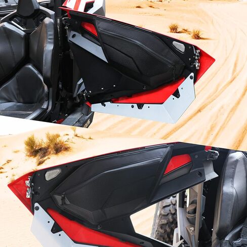 أكياس الأبواب الجانبية RZR PRO XP، حقيبة تخزين RZR متوافقة مع Polaris RZR PRO XP 2020 2021 2022 2023 حقيبة الباب الجانبية للسائق والراكب، مع سحاب BSB مقاوم للماء، عبوتان in Saudi Arabia