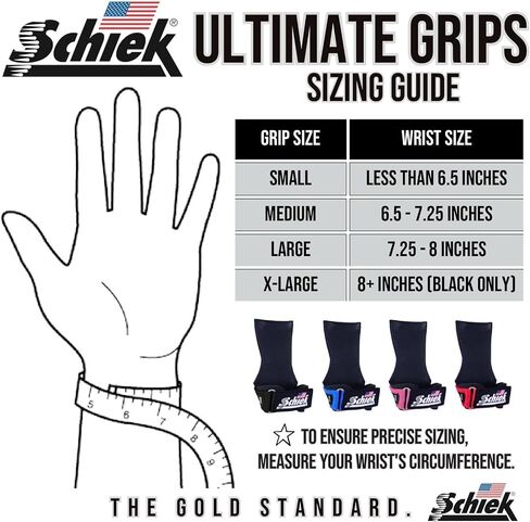 Schiek Sports Model 1900 Ultimate Grip Weight Lifting Straps - Red in Saudi Arabia
