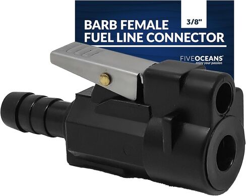 خمسة محيطات 3/8 بوصة بارب أنثى خط الوقود موصل سريع ل ياماها/الزئبق اتصالات خارجية وجانب خزان الوقود الزئبق، يستبدل الجزء 22-13563A3، 22-13563Q3، 22-14213M، 2214213Q - FO2900 in Kuwait
